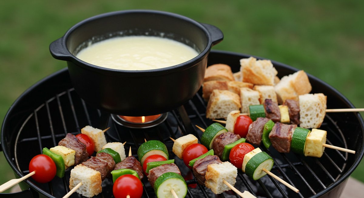 bbq チーズ フォンデュ