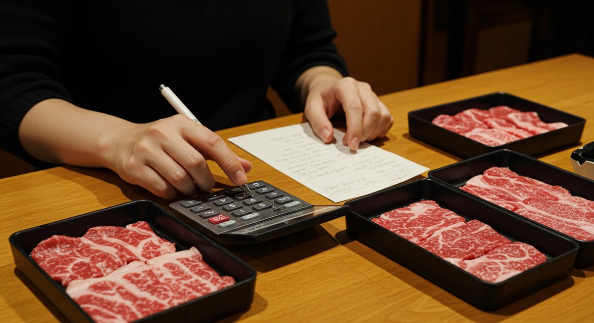 バーベキュー肉 量