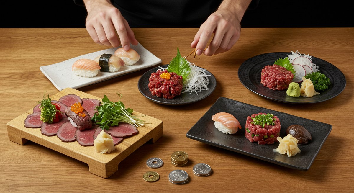 馬刺し食べ方