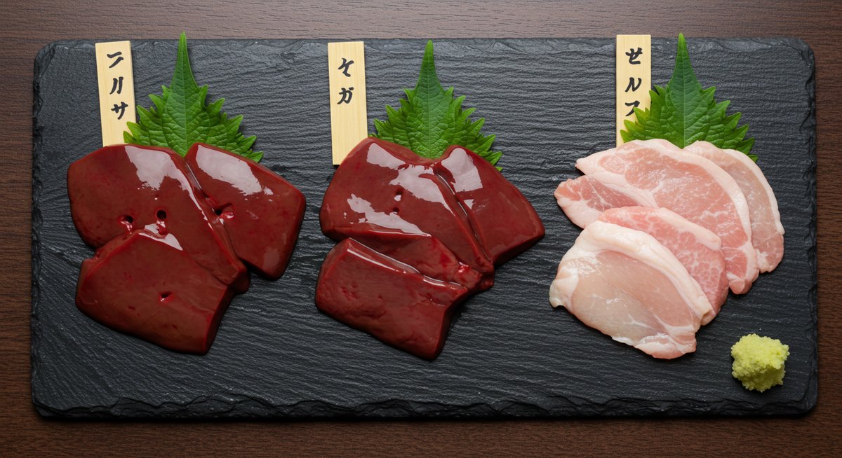 生 レバー 味